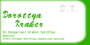 dorottya kraker business card